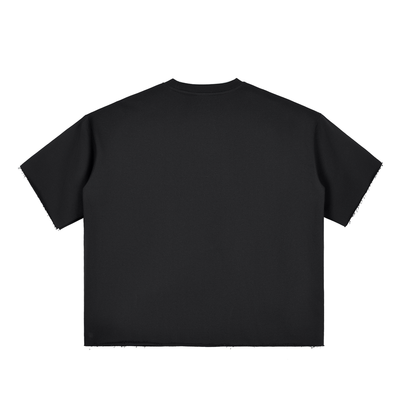 Bongolon Boxy Half-Sleeve Raw-Edge T-Shirt